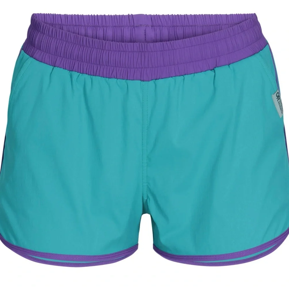 Outdoor Research Teal and Purple Athletic Shorts